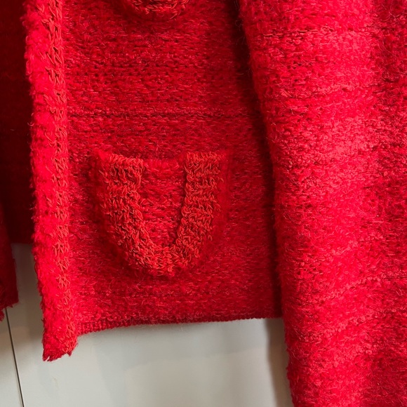 Dorothee Schumacher Texture Knit Cardigan, Size 1 (US 4), Red - Picture 8 of 13
